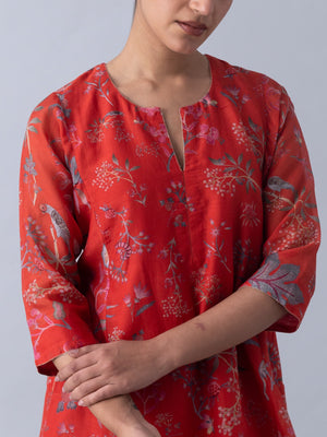 Unjha Red Kurta