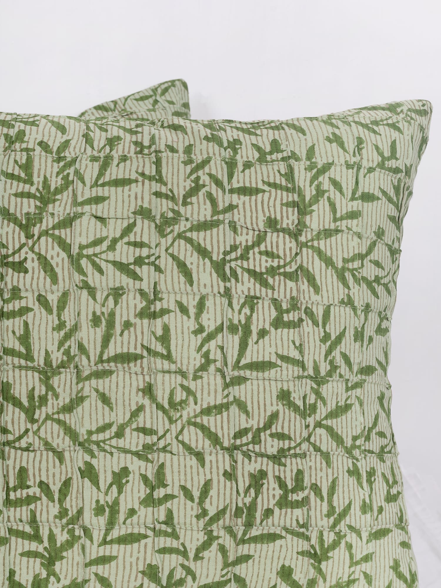 PinkPlushh (set of 2)green Cushion Cover