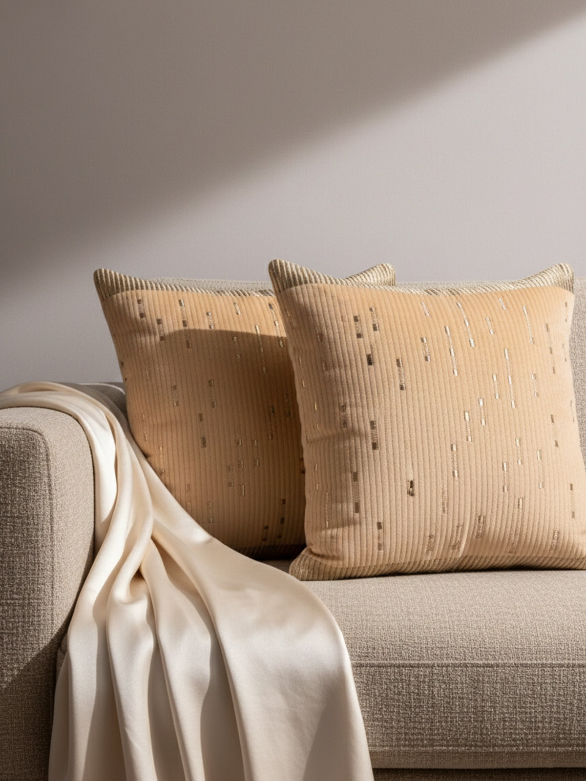 Sumire (set of 2)Brown Cushion Cover