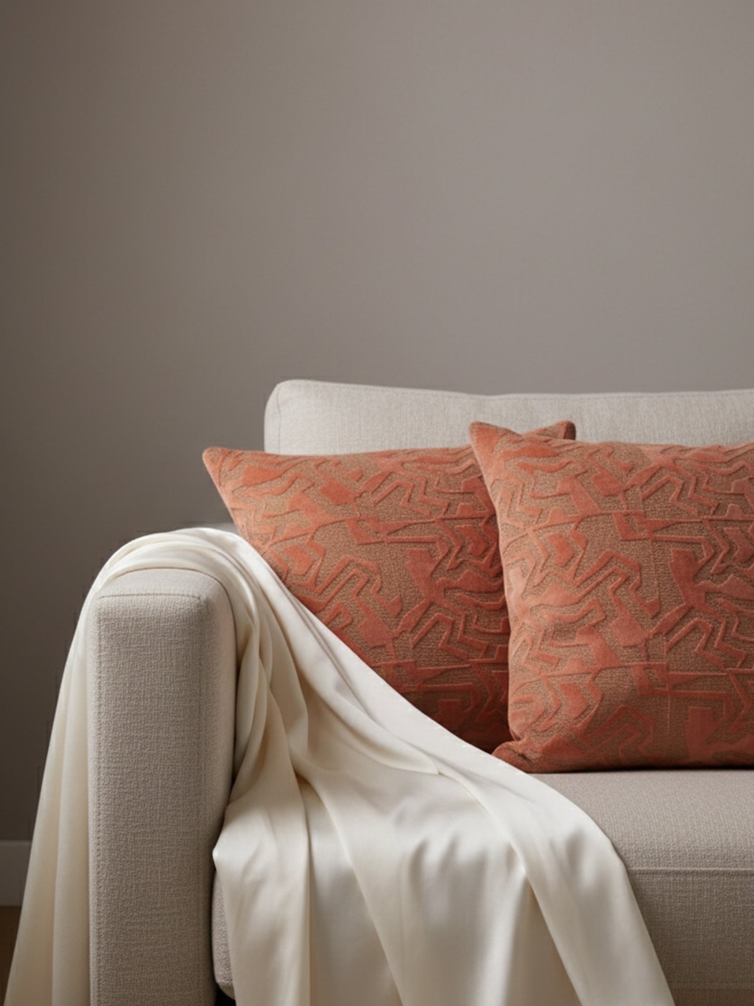 Adlee (set of 2)Brown Cushion Cover