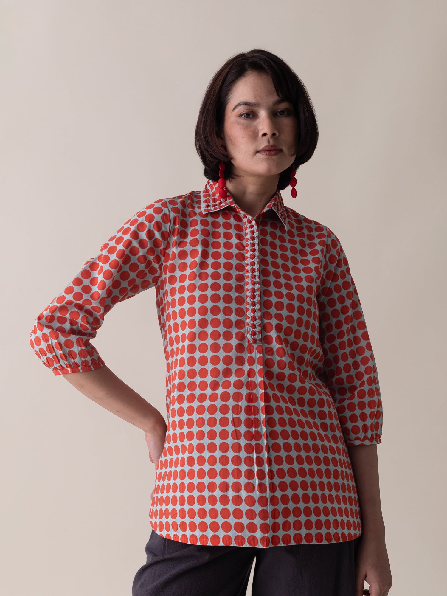 Karen Haze & Coral Top