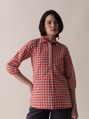 Karen Haze & Coral Top
