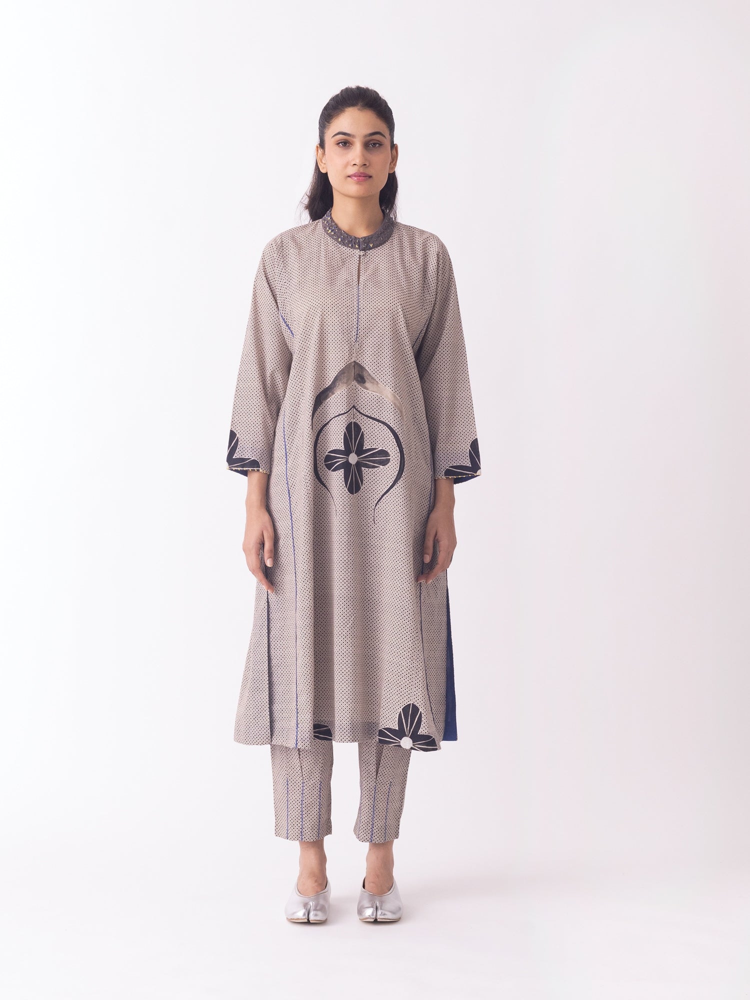 Hideo Grey Kurta