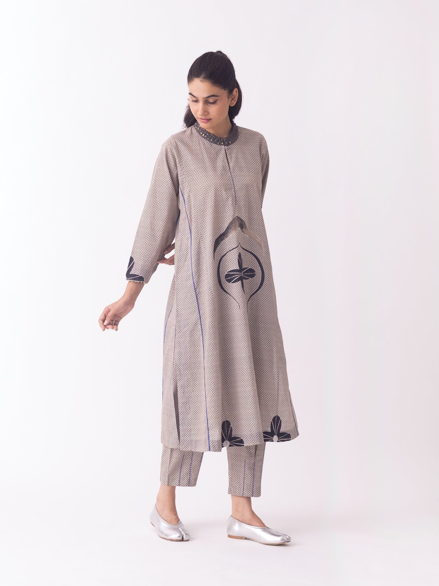 Hideo Grey Kurta