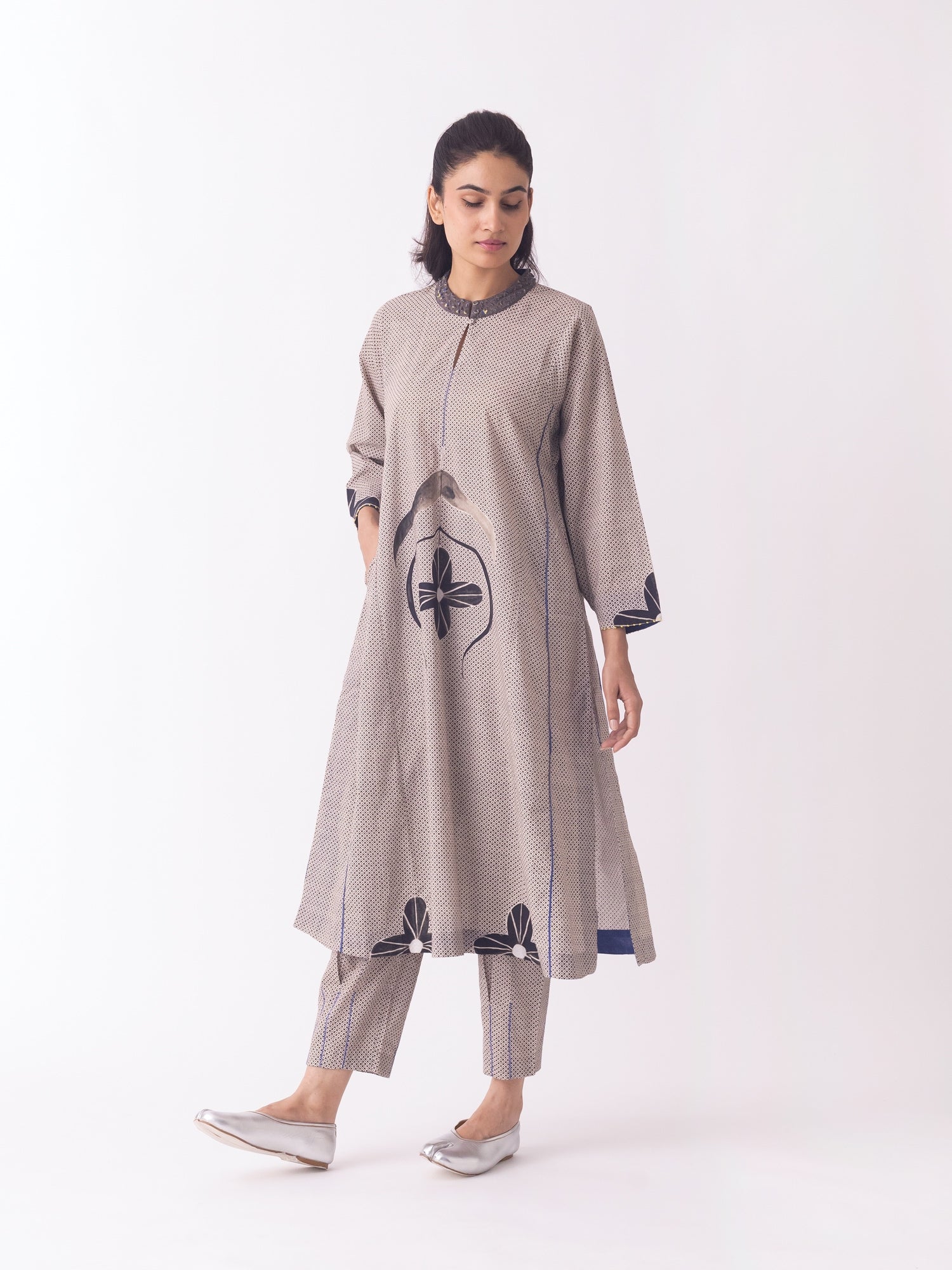 Hideo Grey Kurta