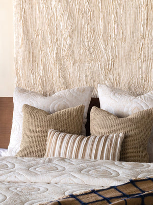 Mehrab Set Of 3 Natural  Bedding Set