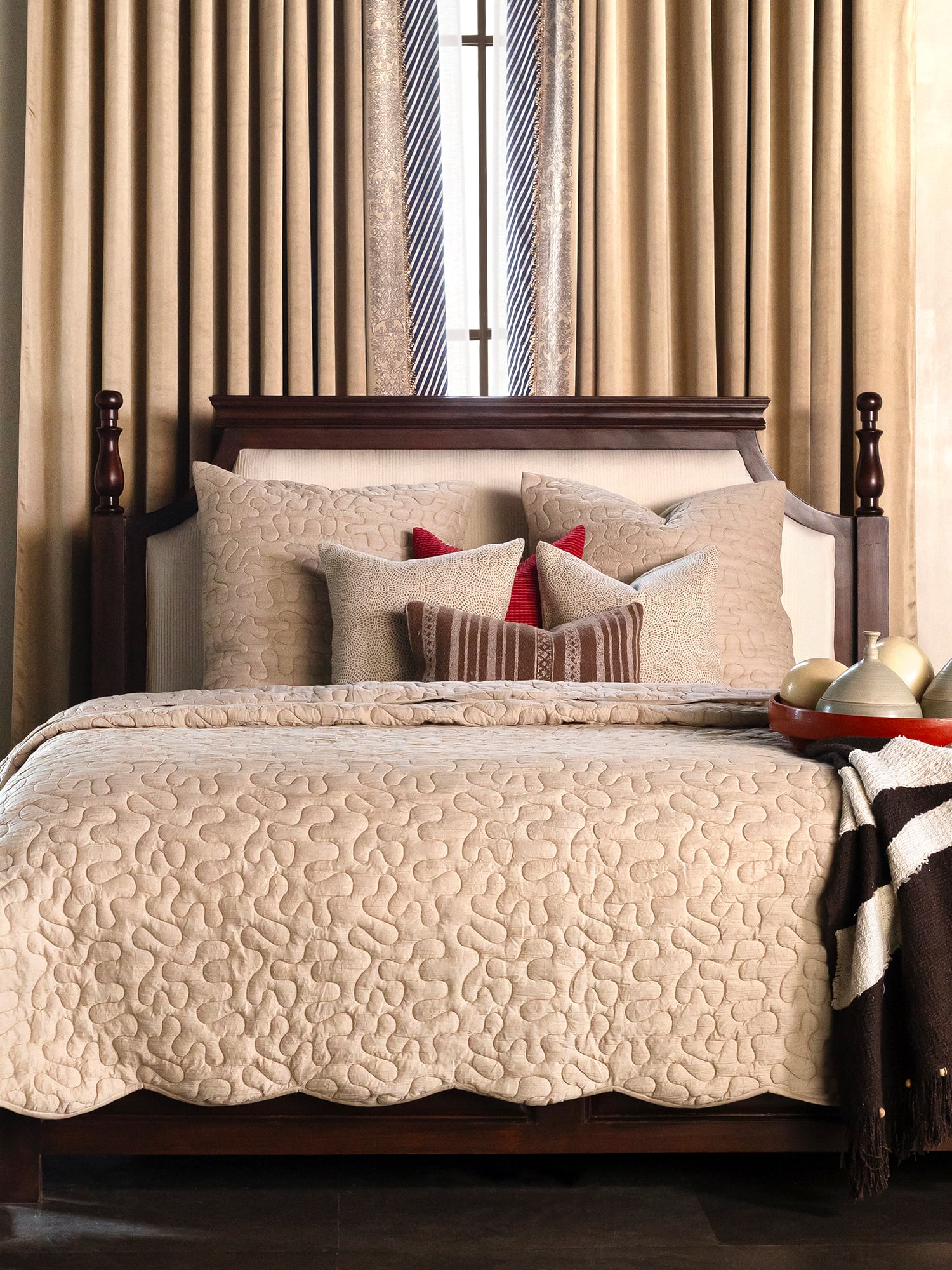 Hummus Set Of 3 French Grey  Bedding Set