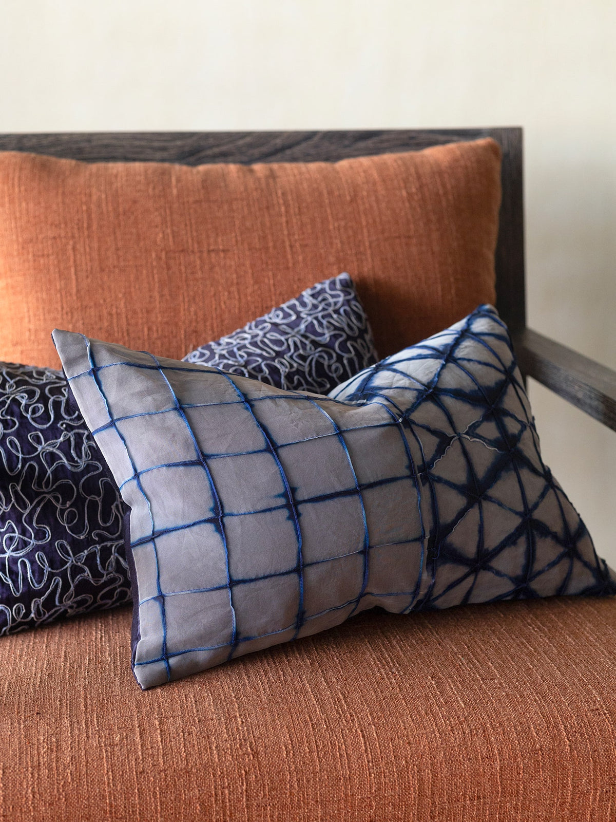 Barix Blue Lumbar Cushion Cover