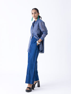 Fatsia Blue Shirt