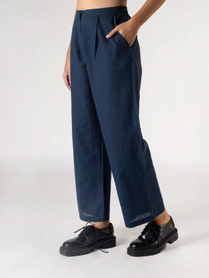 Boyfriend Navy Blue Pants