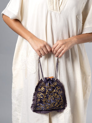 Asavi Purple Potli Bag