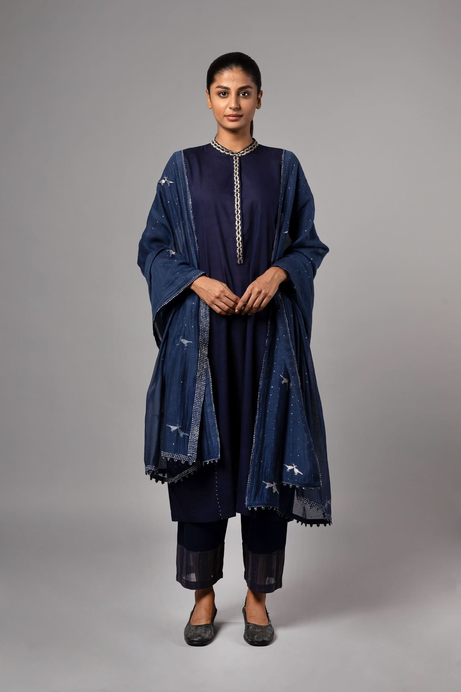Bafa Hawa Indigo Dupatta