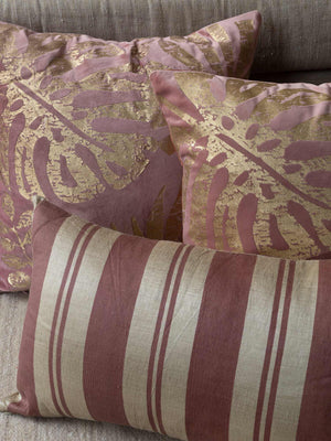 Zeki Pink Gold Foil Bundled Cushions