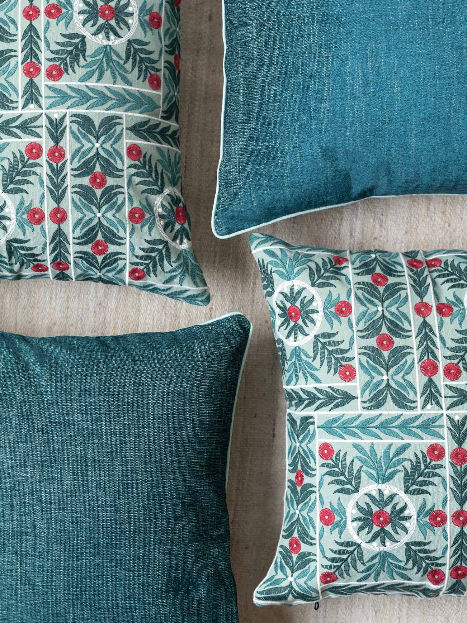 Anka Olive/Multi Bundled Cushions