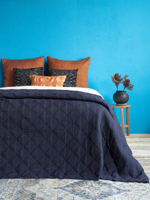 Maron Blue Bedding Set