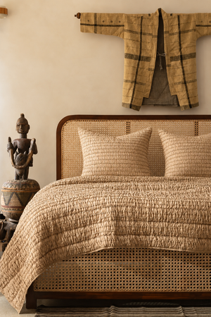Plush Set of 3 Stone  Bedding Set