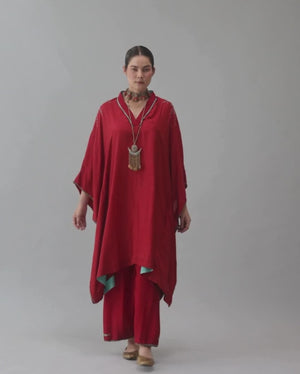 Tshog Deep Red Kaftan