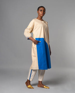 Adisa Tea Natural Blue Kaftan