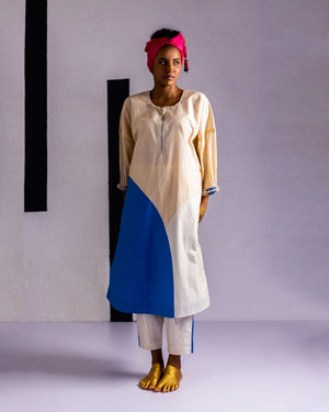 Adisa Tea Natural Blue Kaftan