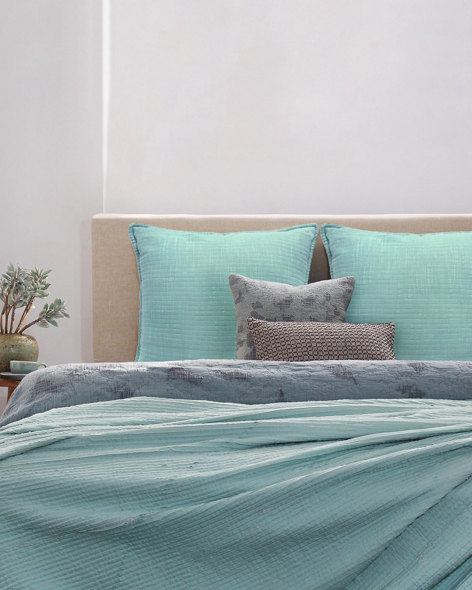 Distressed Cotton Euro Sham