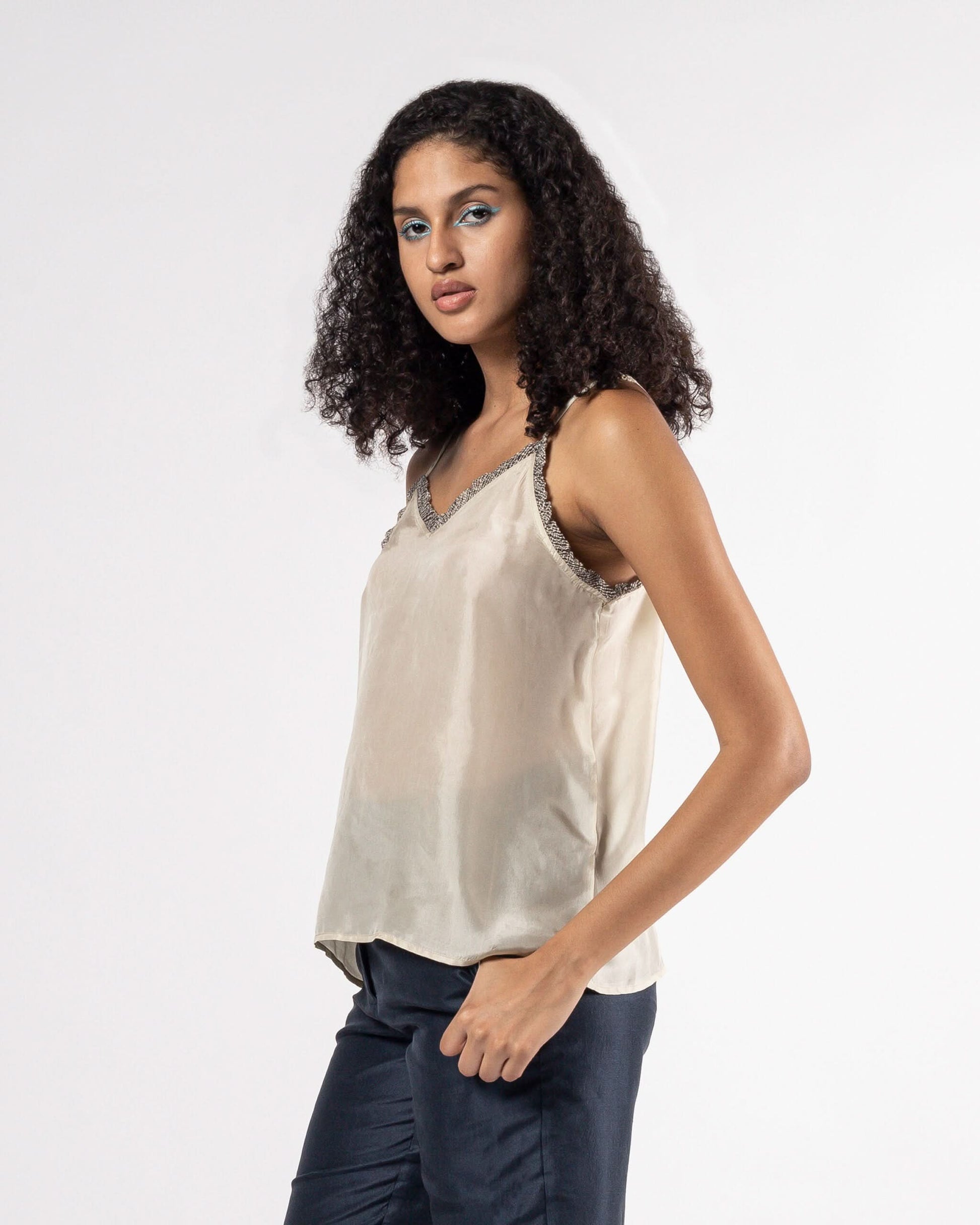 Gohan Beige Top