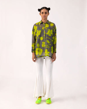 Nana Grey Green Top