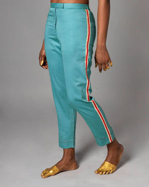 Nia Teal Trousers