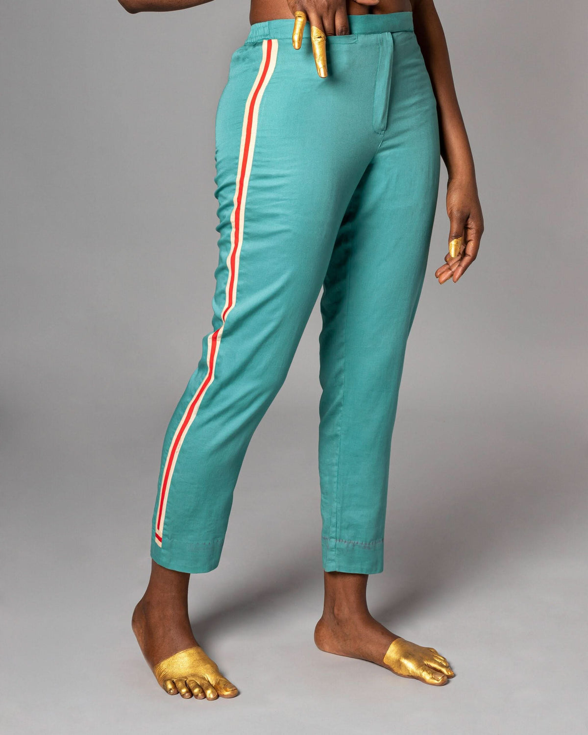 Nia Teal Trousers