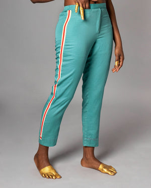 Nia Teal Trousers