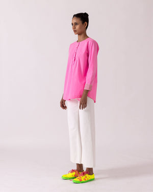 Peppermint Neon Pink Top