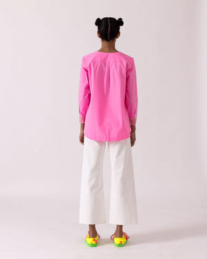 Peppermint Neon Pink Top